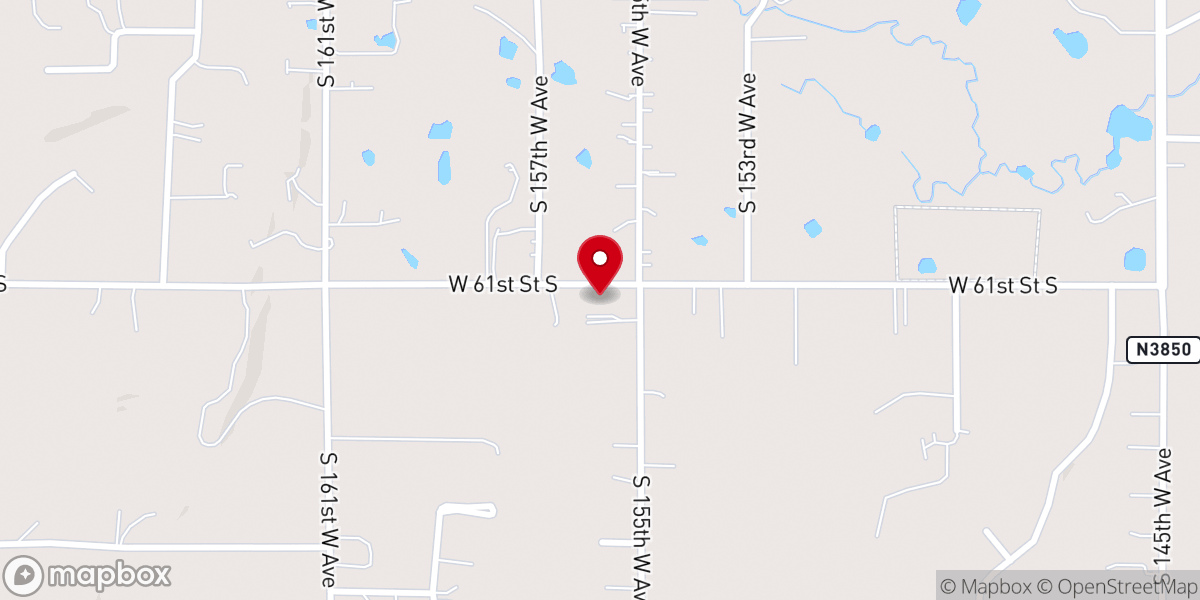 Map showing location of Bethany Holiness Church