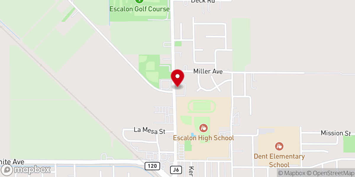 Map showing location of Escalon Heritage Homes | An RHF Community