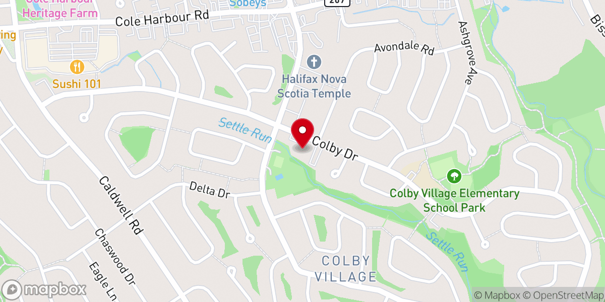 Map showing location of Divine Mercy Parish - Pope St. John XXIII
