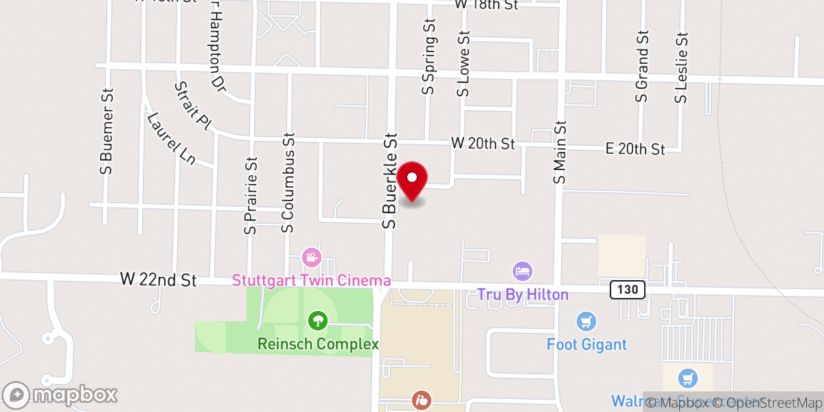 Map showing location of St John's Lutheran School