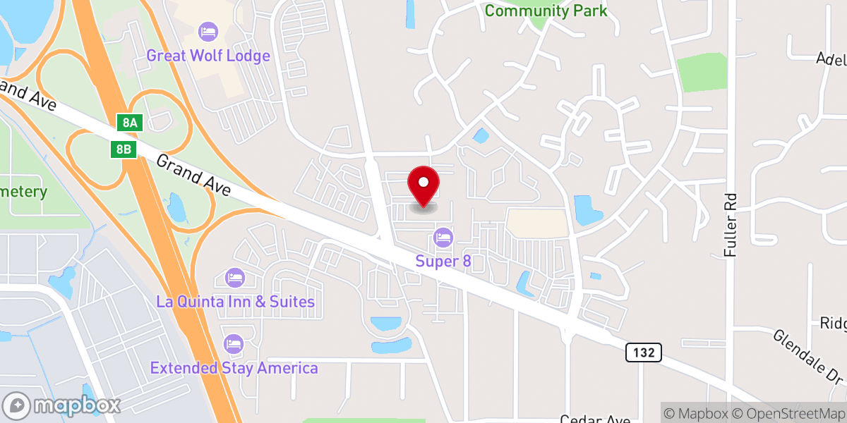 Map showing location of Agape Kingdom Generation Ministries