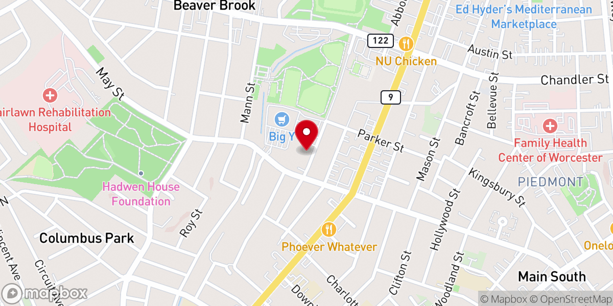 Map showing location of Lighthouse Chapel International