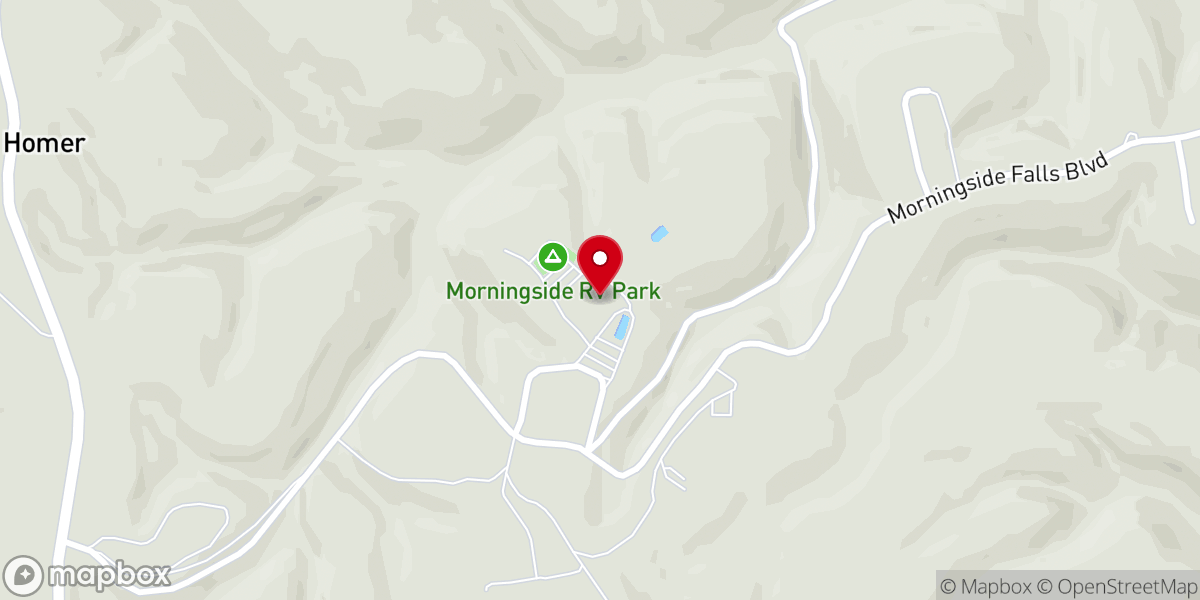 Map showing location of Jim Bakker Show