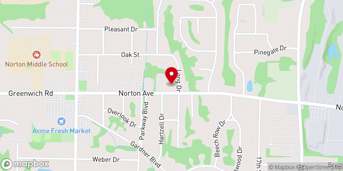 Map showing location of Barberton First Church