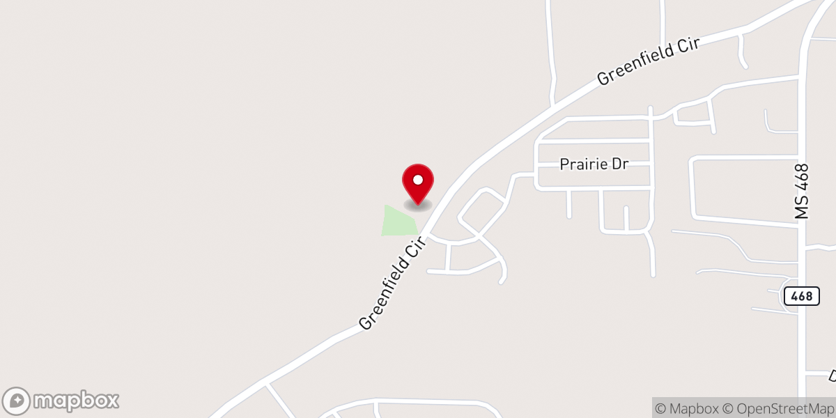Map showing location of SandHill Missionary Baptist Church