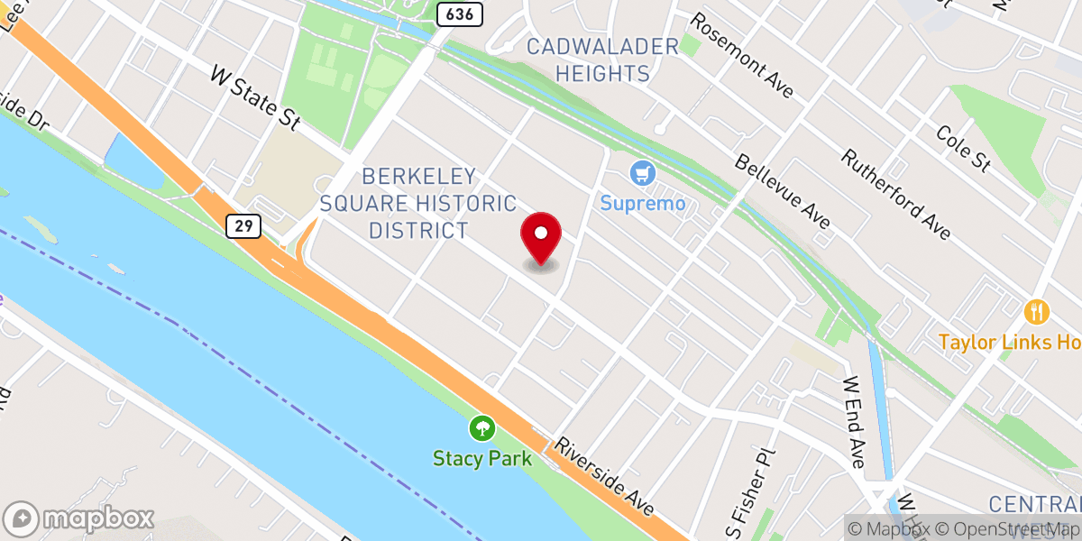 Map showing location of The Episcopal Diocese of New Jersey