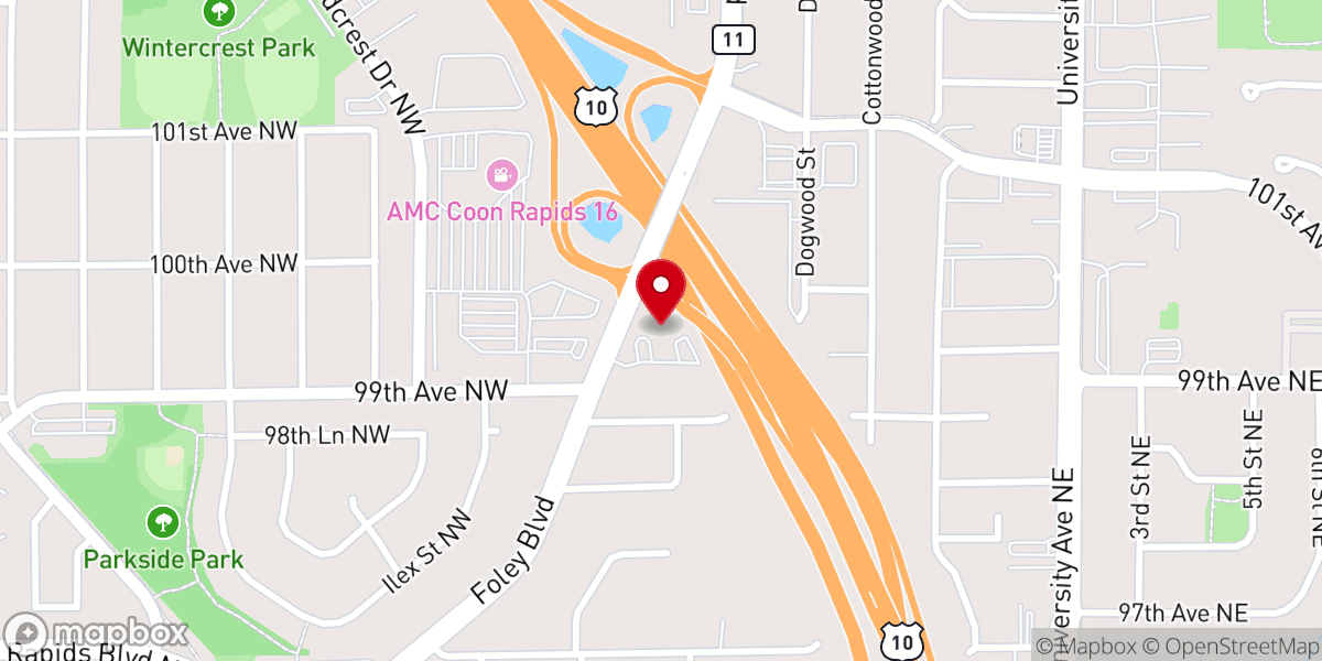 Map showing location of Cross of Christ Lutheran Church & School (age 3 - Grade 8)
