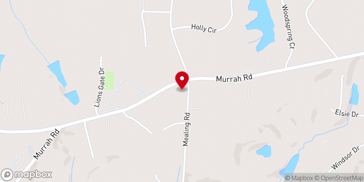 Map showing location of Riverside Church of Christ