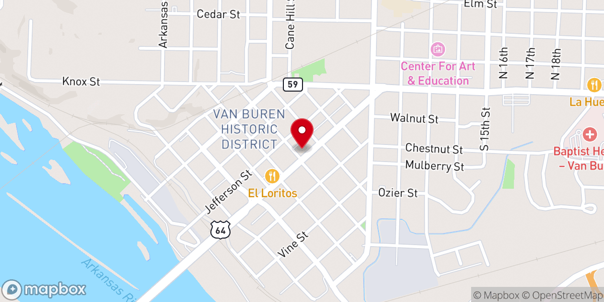 Map showing location of Ocker Monuments