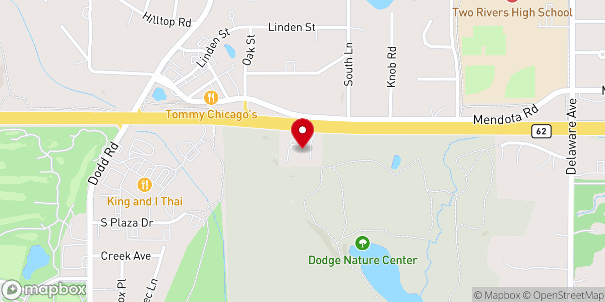 Map showing location of Mendota Heights United Church of Christ