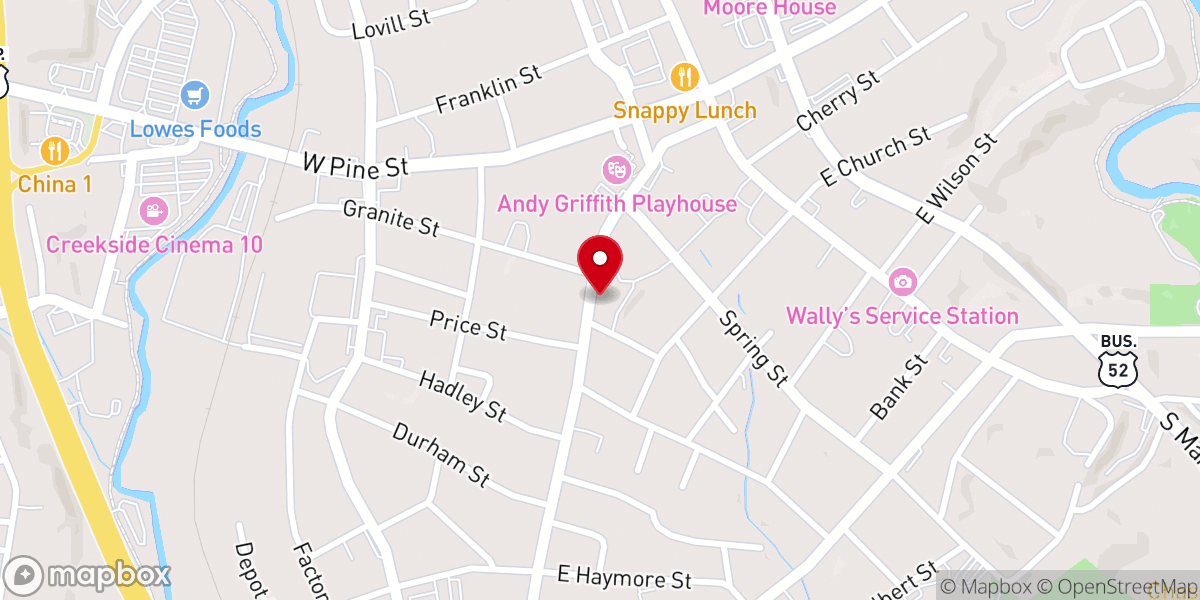 Map showing location of Haymore Memorial Baptist Church