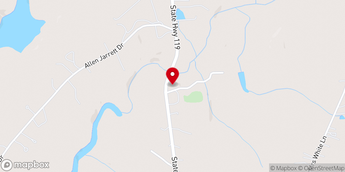 Map showing location of Kimes Chapel Missionary Baptist Church