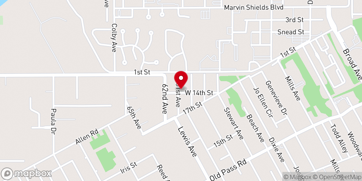 Map showing location of Mt Pleasant United Methodist