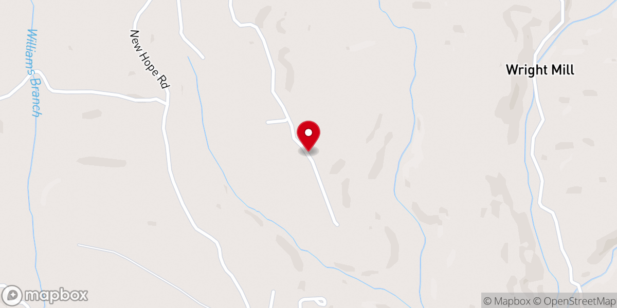 Map showing location of Friendship Baptist Church