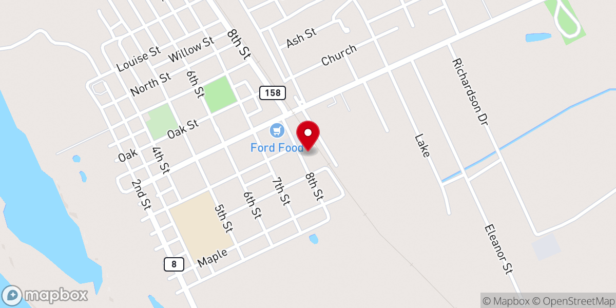Map showing location of Public Safety Department