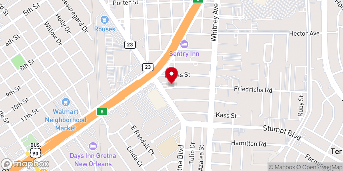 Map showing location of New Hope Church of the CMA