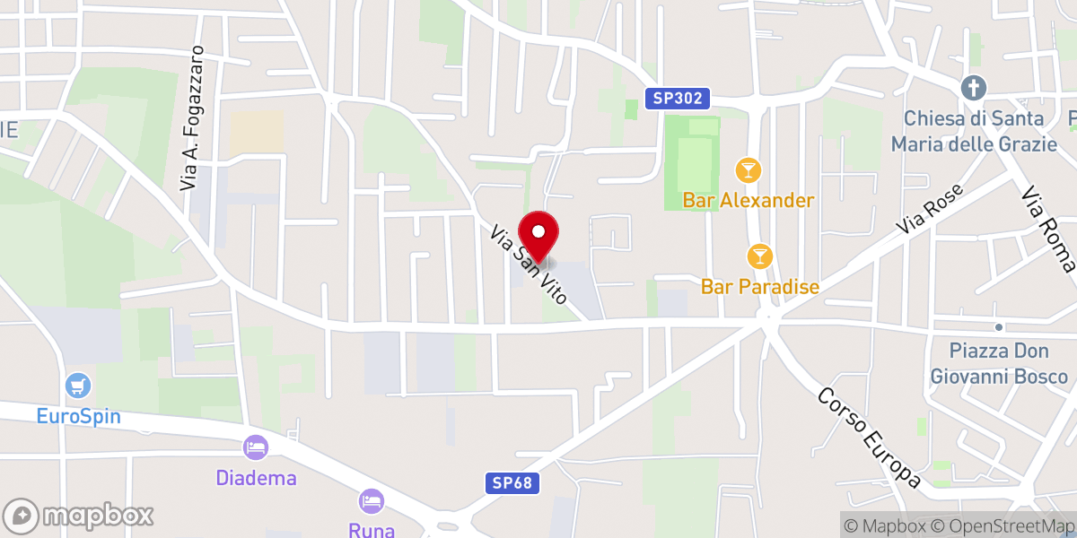 Map showing location of Chiesa evangelica Dio vivente