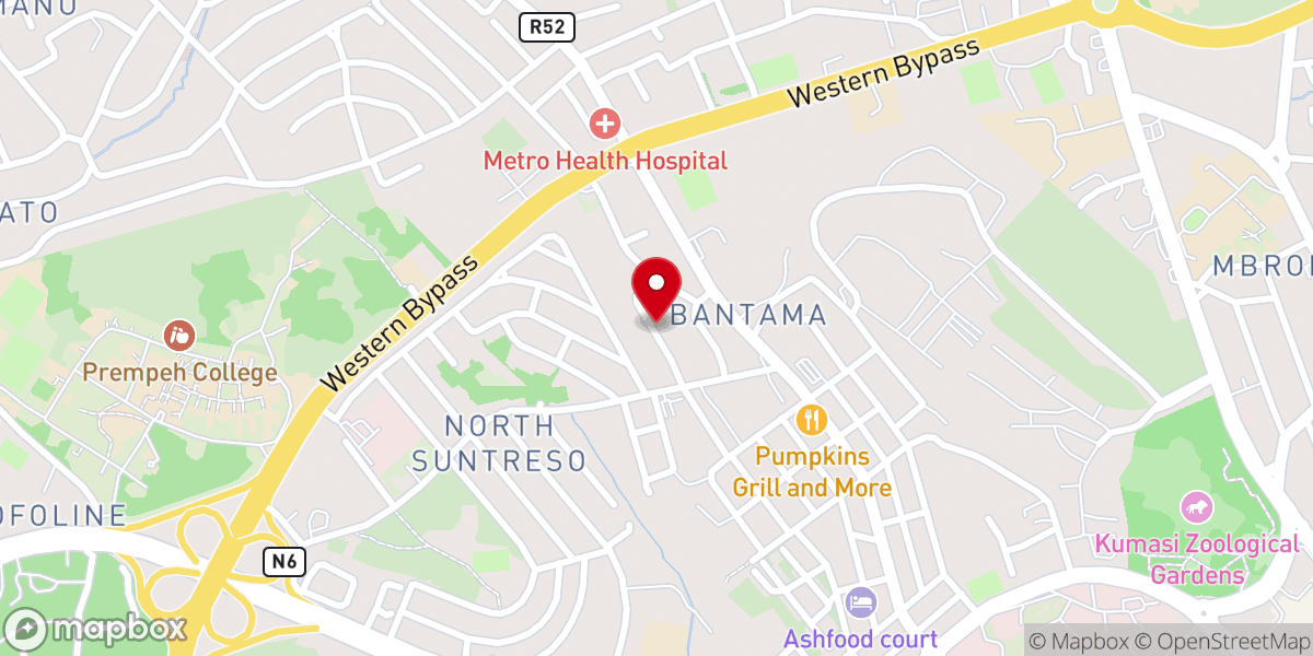 Map showing location of City Gospel International