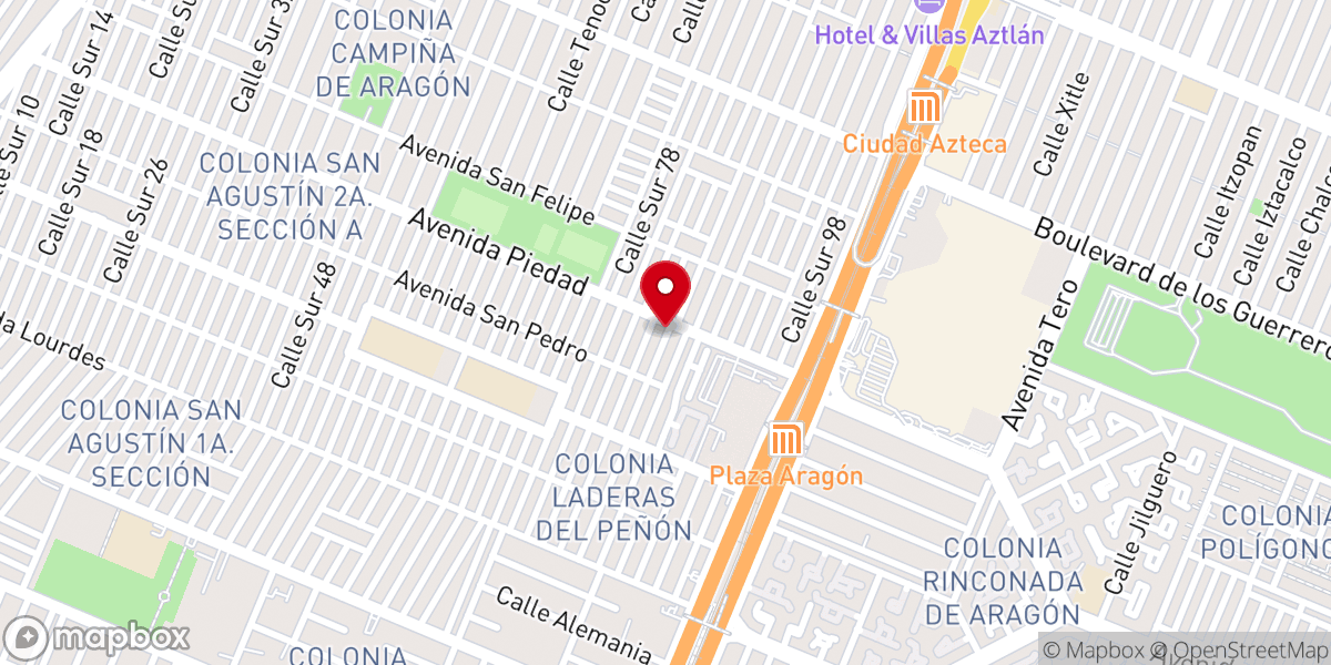 Map showing location of Iglesia Cristiana Pentacostal Eben-Ezer