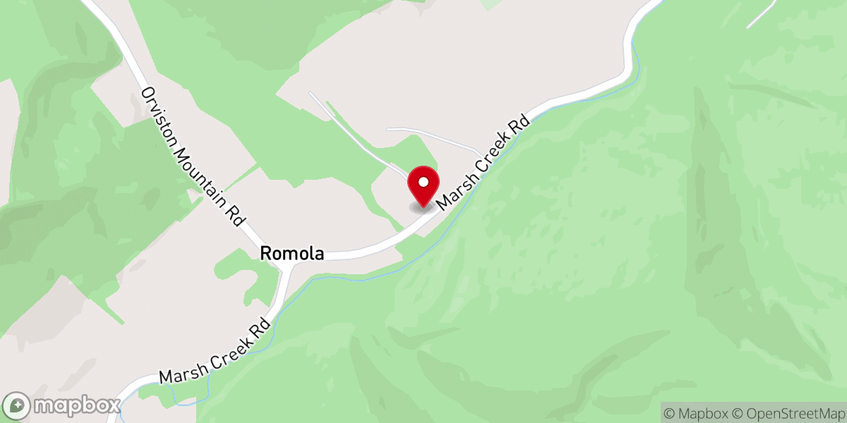 Map showing location of Romola Bible Church