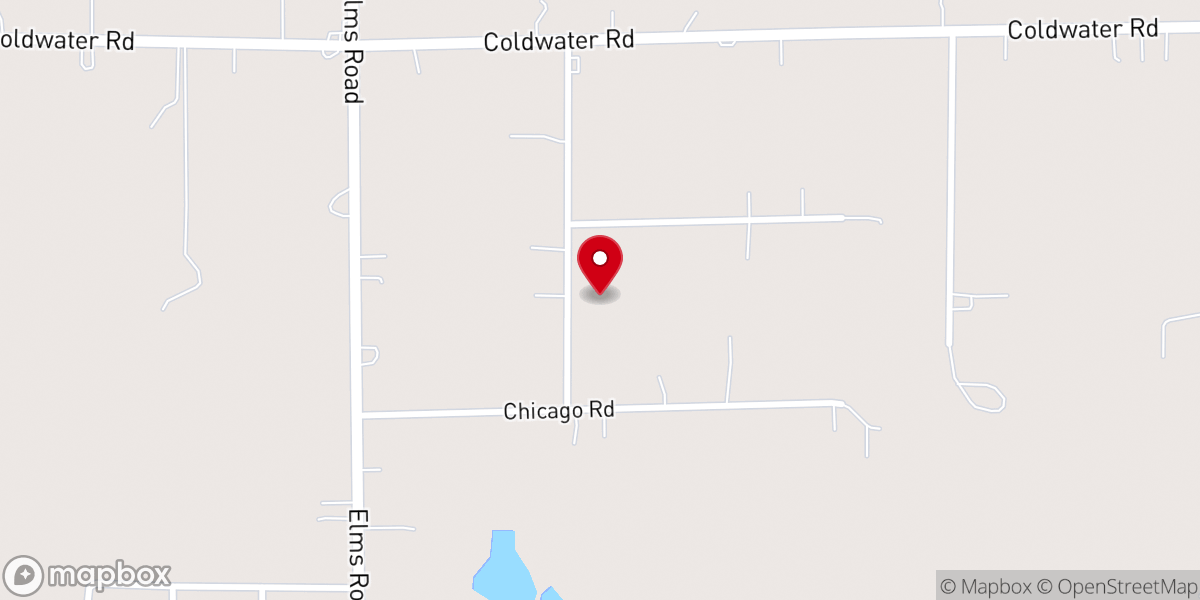 Map showing location of Old Beth-el general Baptist Church