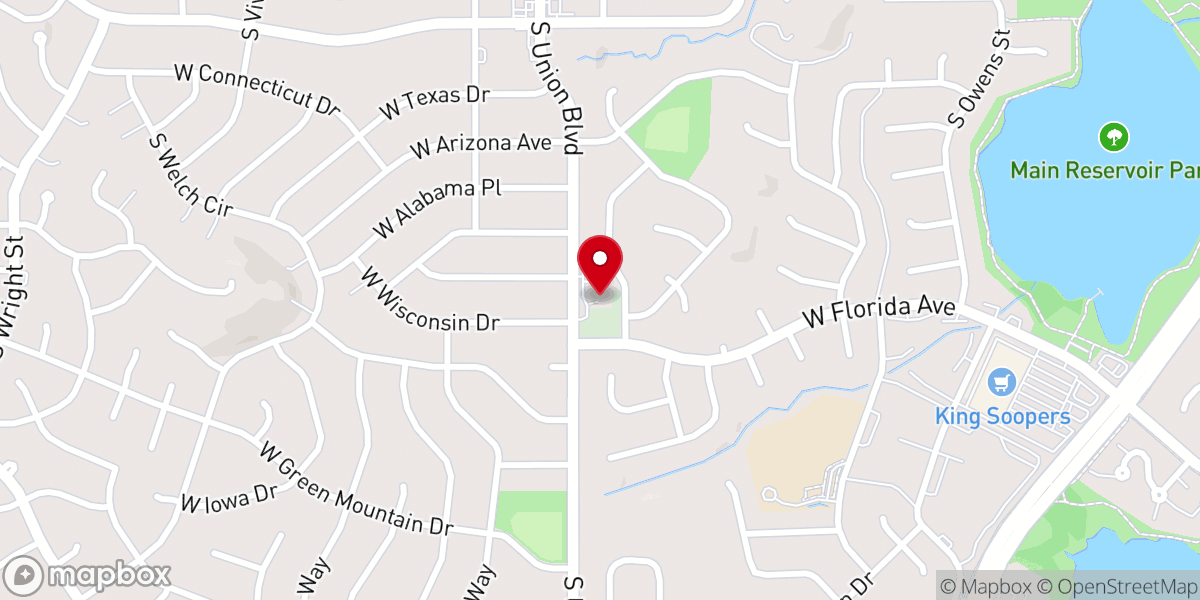 Map showing location of Lochwood Christian Fellowship Church
