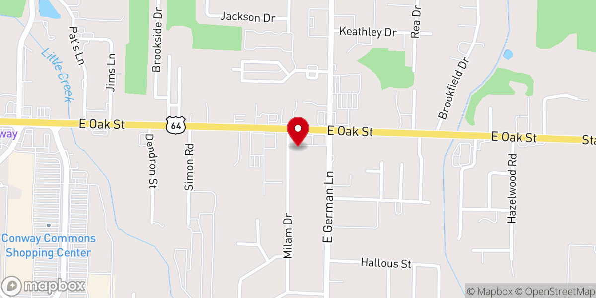 Map showing location of Grace Baptist Point
