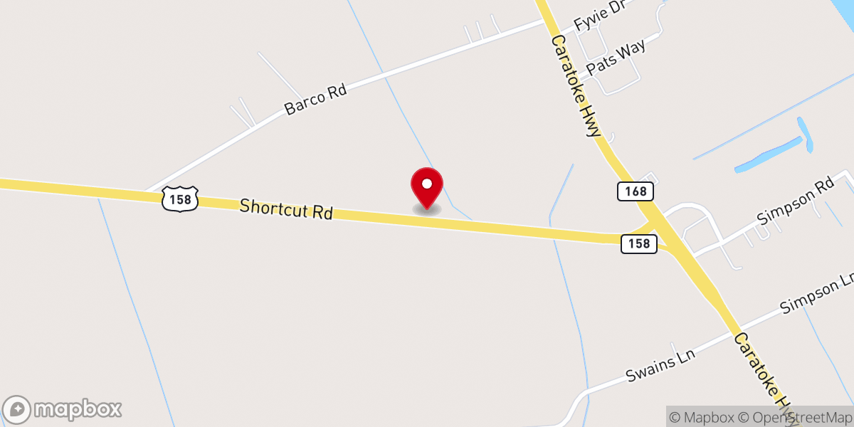 Map showing location of Great Hope Church