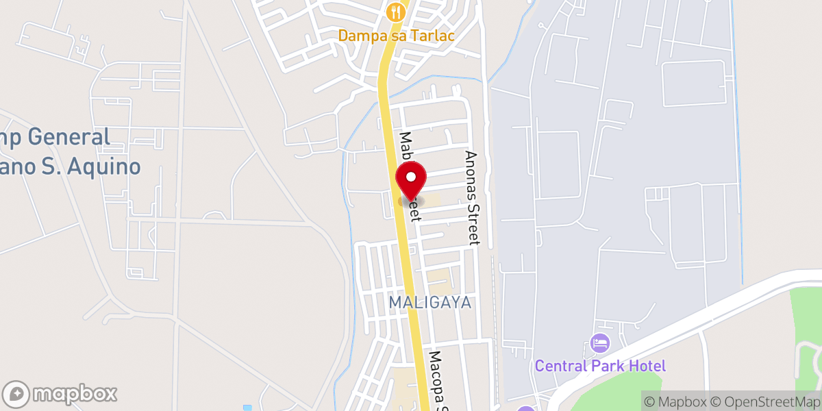 Map showing location of Charity Bible Believing Baptist Church – Paraiso Tarlac