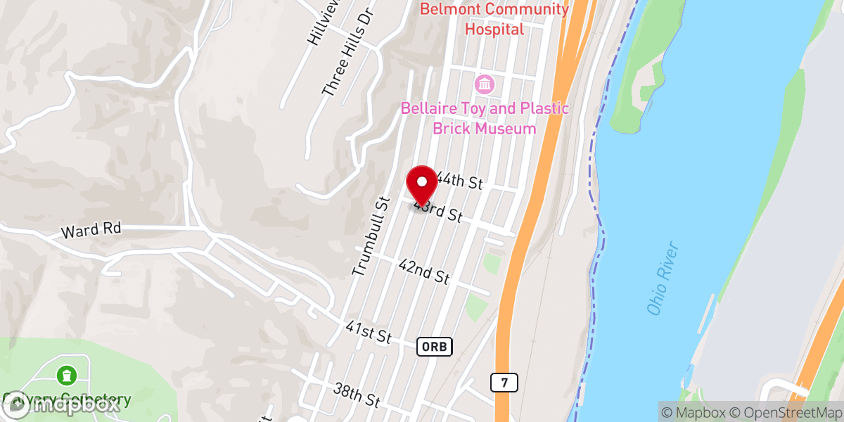 Map showing location of New Beginning Church