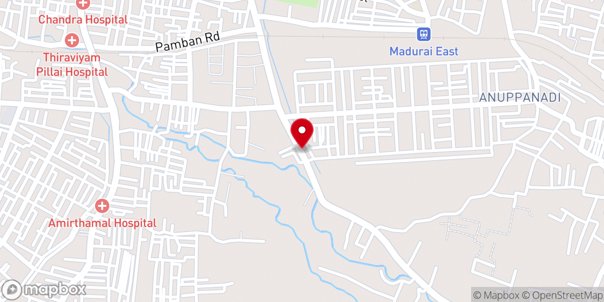 Map showing location of St. Anthony's Church - Soosaiyapparpuram