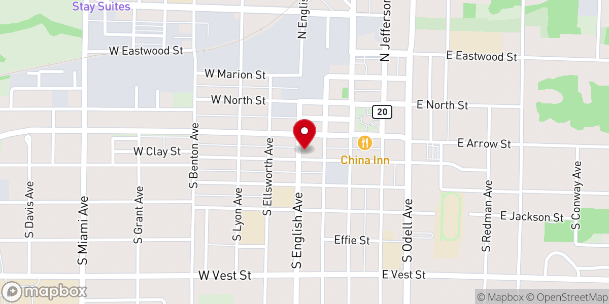 Map showing location of Powerhouse Ministries