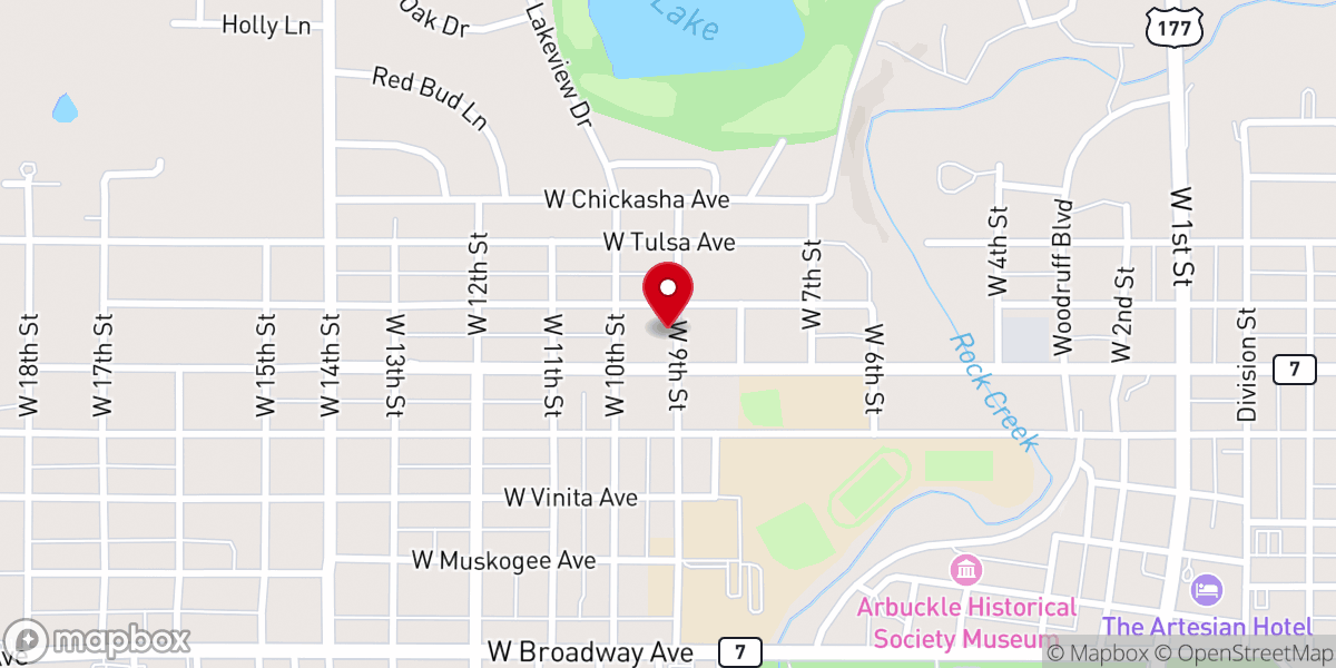 Map showing location of Church of God of Prophesy