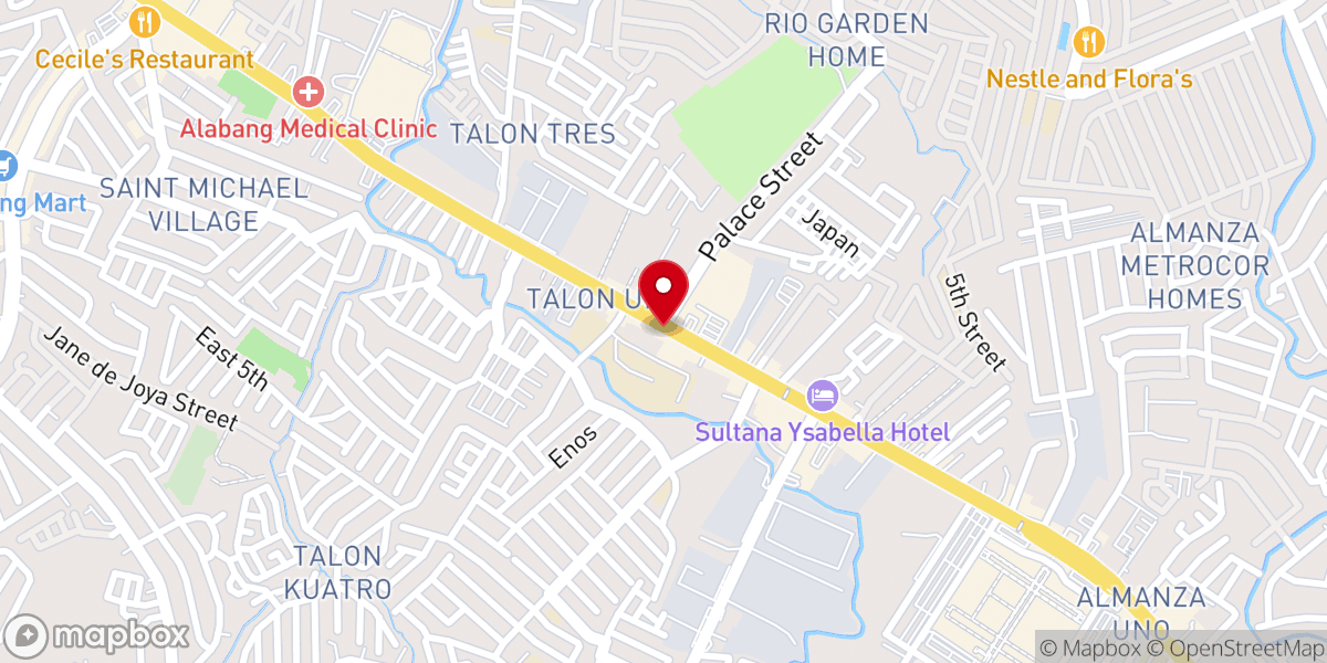 Map showing location of City Bible Church