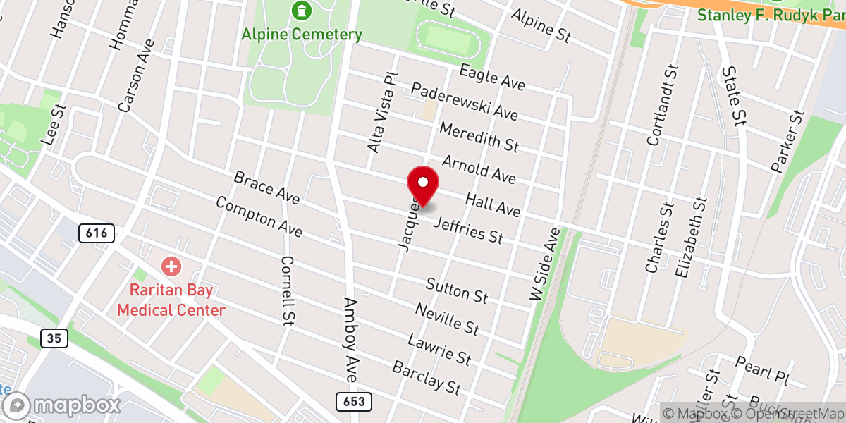 Map showing location of Sts. Cyril & Methodius Roman Catholic Church