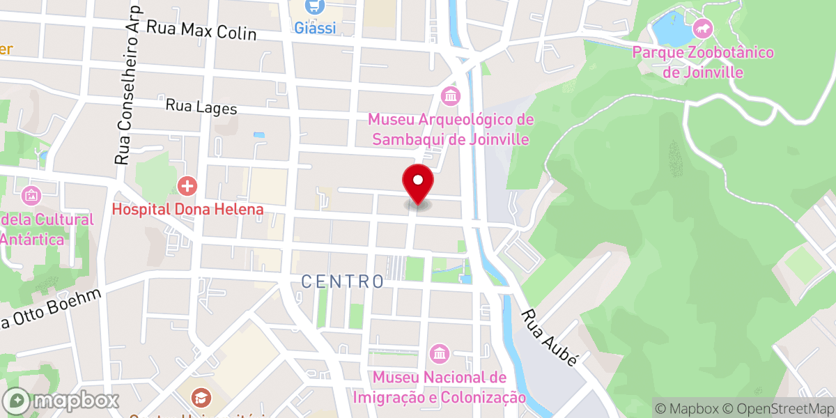 Map showing location of Pib Primeira Igreja Batista De Joinville