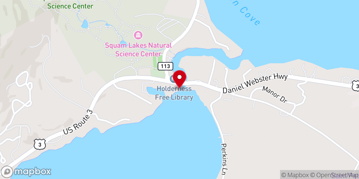 Map showing location of Experience Squam