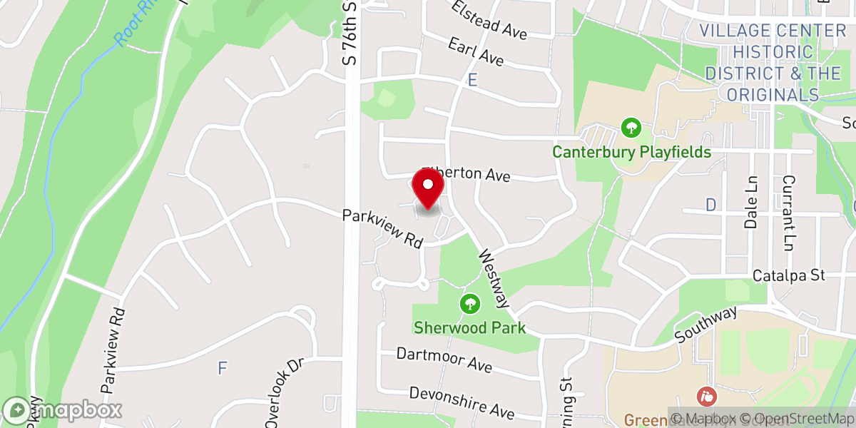 Map showing location of Our Shepherd Lutheran Church