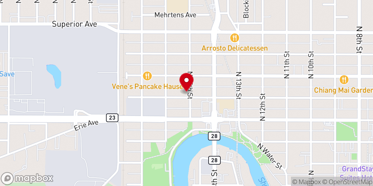 Map showing location of Blessed Hope Baptist