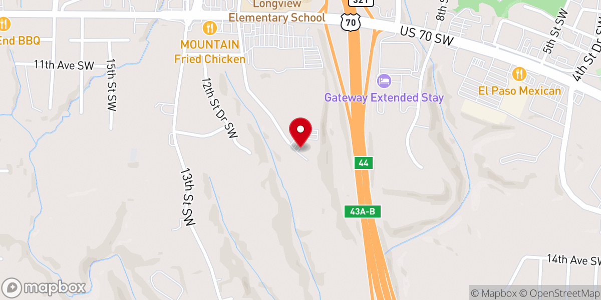 Map showing location of True Life Alliance Church