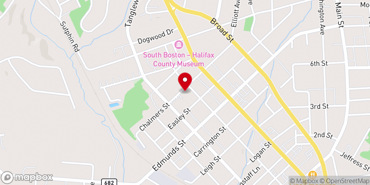 Map showing location of Compton George