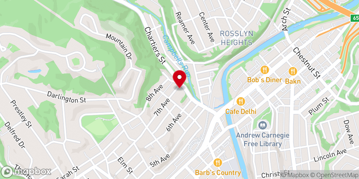 Map showing location of New Life Indian Church