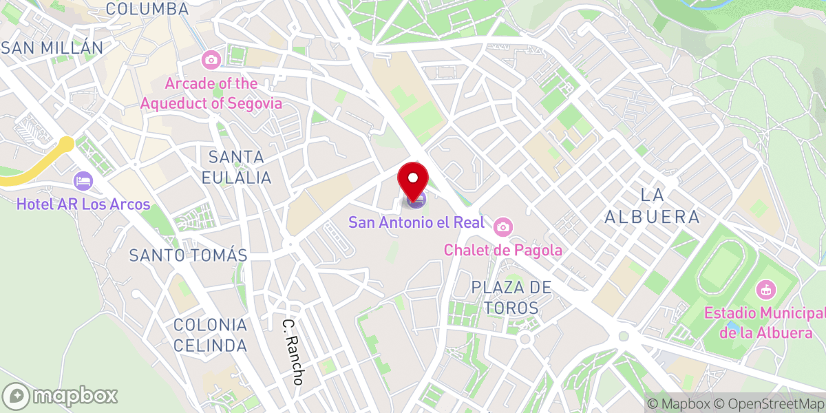 Map showing location of Hotel San Antonio El Real - Restaurante Claustro