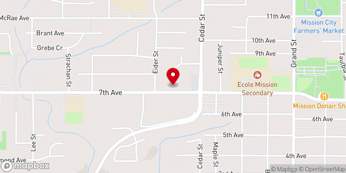 Map showing location of River Valley Church