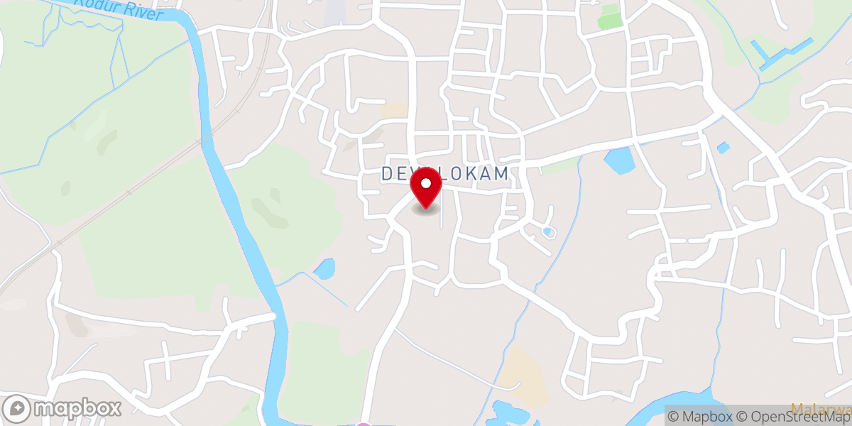 Map showing location of Catholicate Aramana Chapel