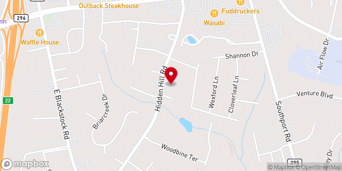Map showing location of CrossLife Church