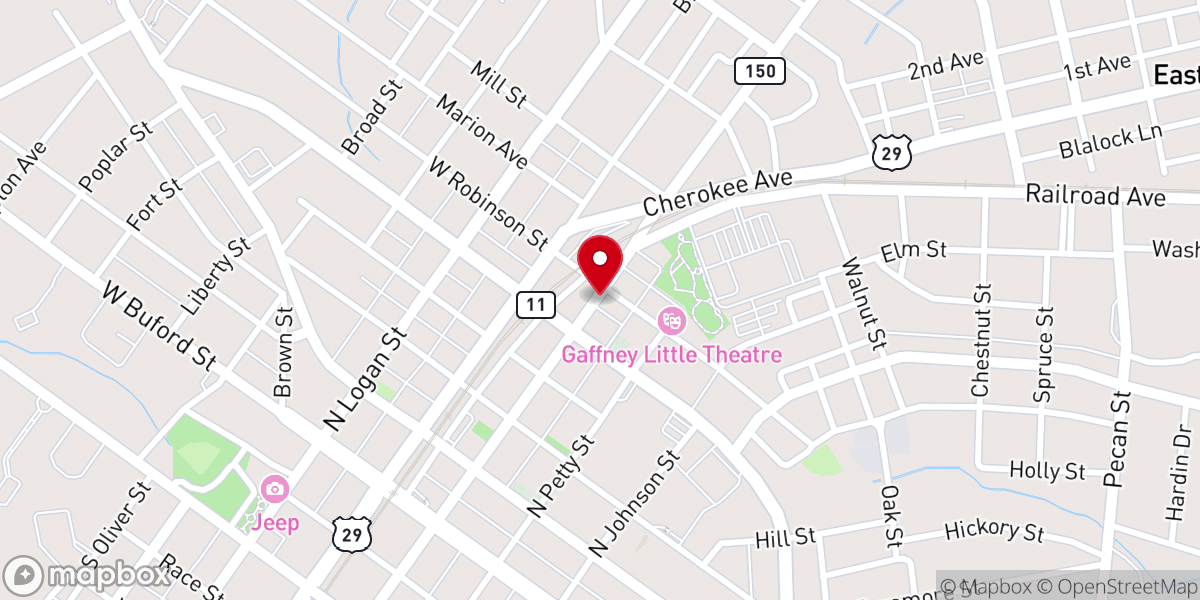Map showing location of PeachCenter Ministries