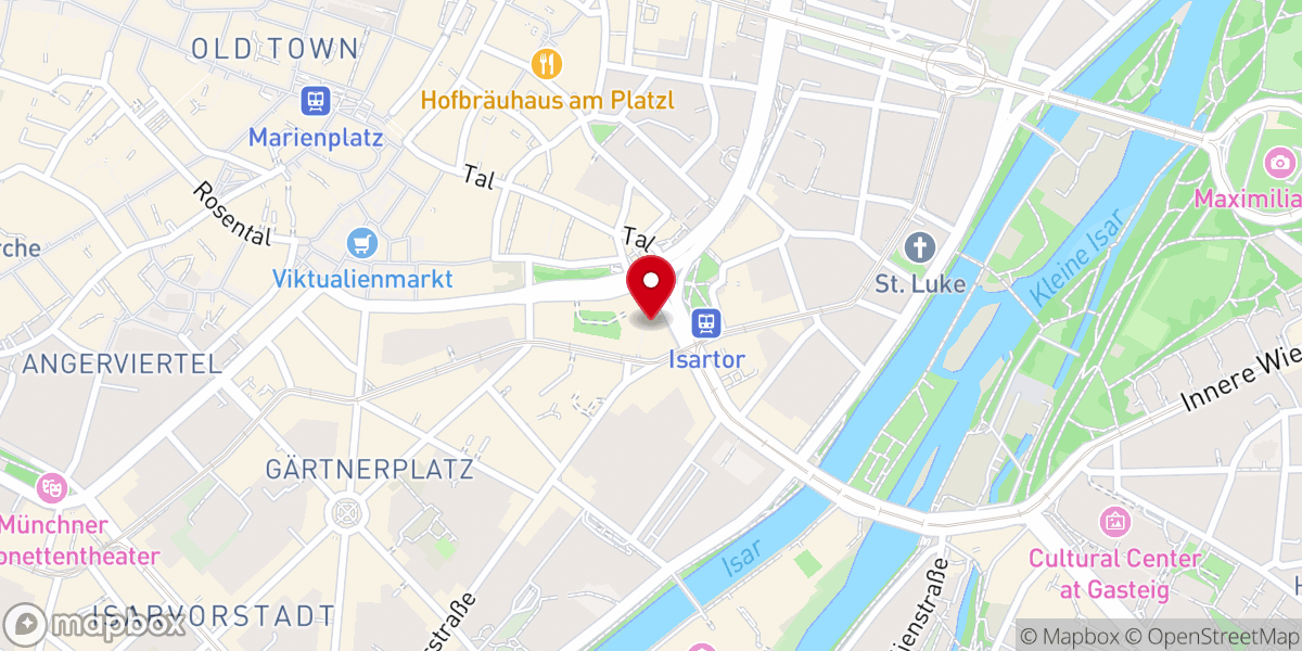 Map showing location of MICC - Munich International Community Church