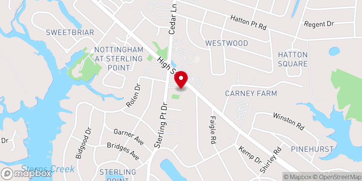 Map showing location of St Andrew Lutheran Church