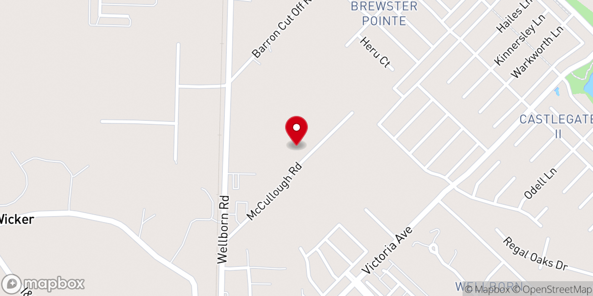 Map showing location of Wellborn Baptist Church